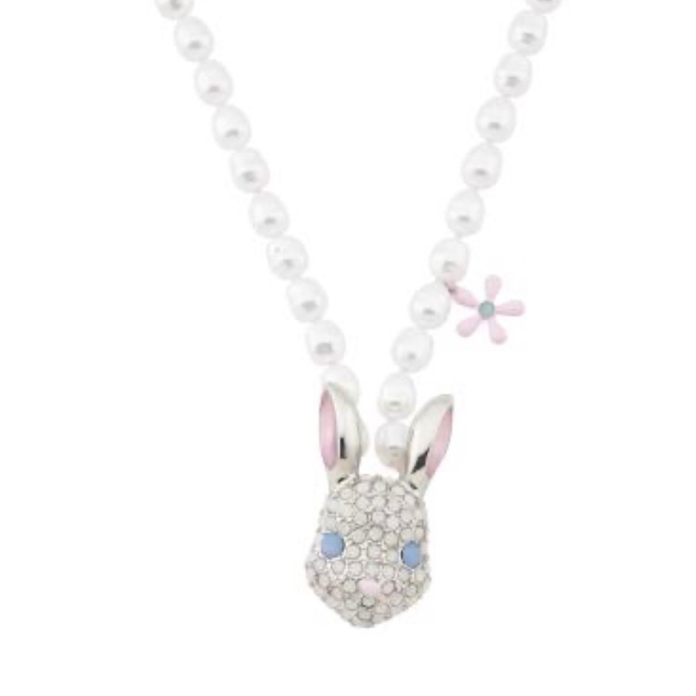 3 piece set Betsey Johnson rabbit earrings, bracelet & necklace